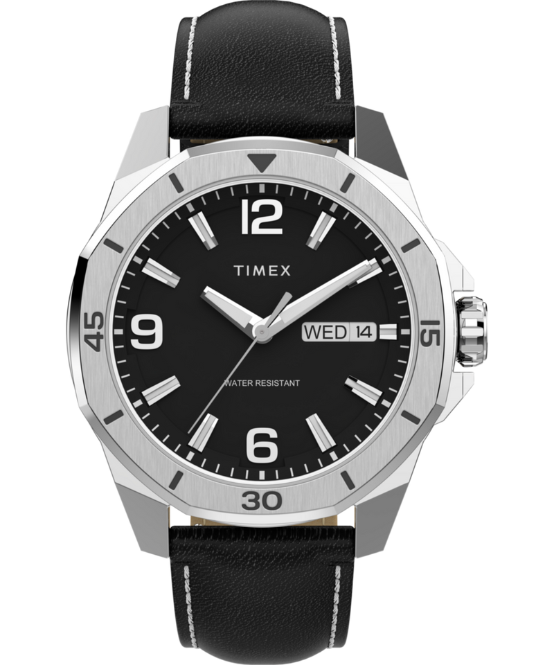 Timex Essex Black Round Quartz Men Watch Watch Timex