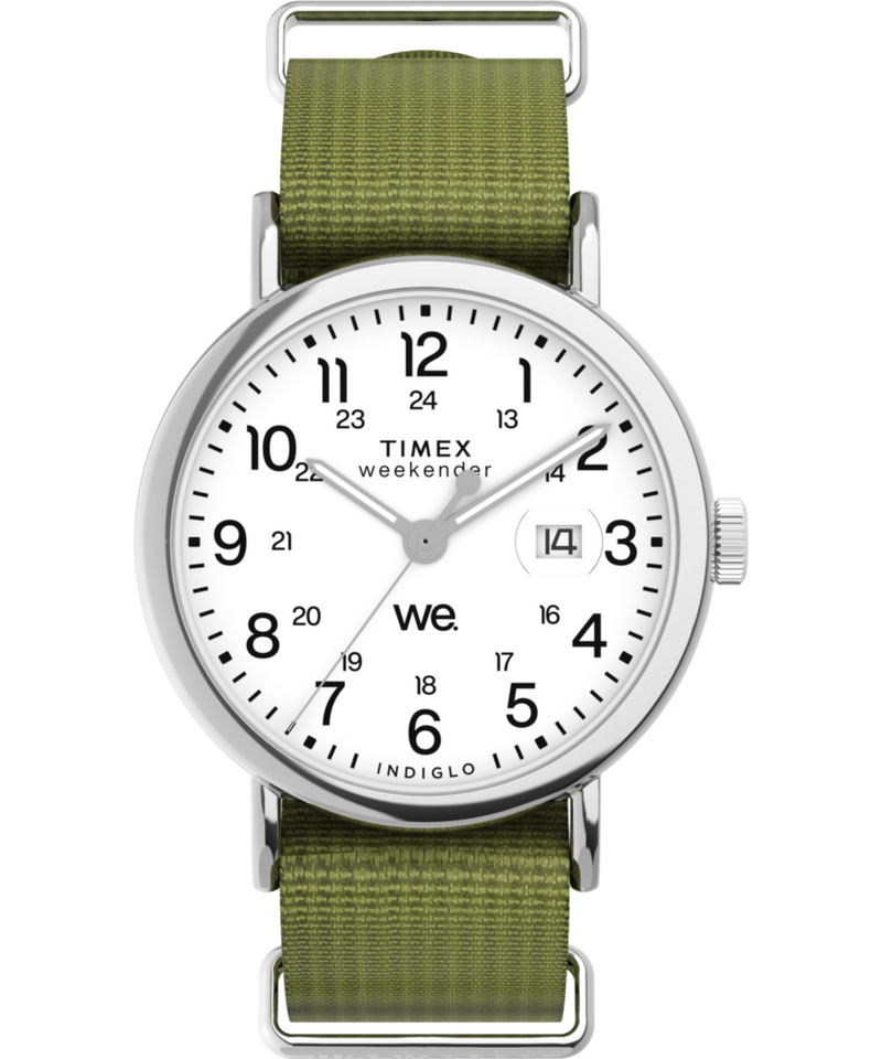 Timex Weekender Round 21mm White Dial Analog Men Watch - TW2W86000UJ Watch Timex