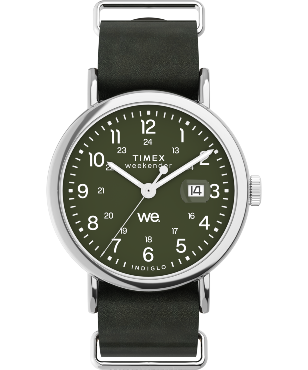 Timex Weekender Round 40mm Green Dial Analog Men Watch - TW2W87000UJ