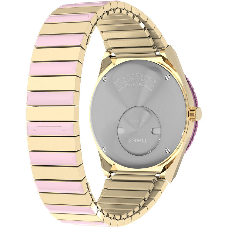 Timex Diver Inspired Round 21mm Pink Dial Analog Women Watch - TW2W87600UJ Watch Timex