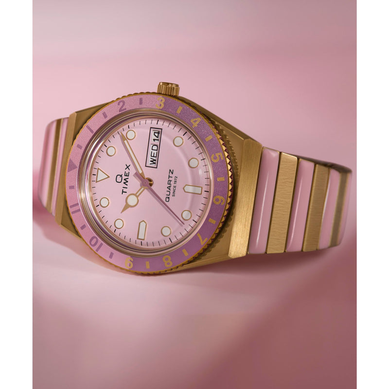 Timex Diver Inspired Round 21mm Pink Dial Analog Women Watch - TW2W87600UJ Watch Timex
