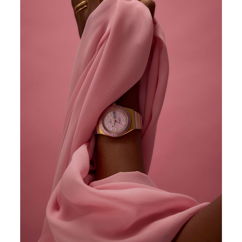 Timex Diver Inspired Round 21mm Pink Dial Analog Women Watch - TW2W87600UJ Watch Timex