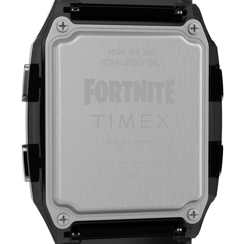 Timex Q Square 21mm Grey Dial Digital Unisex Watch - TW2W96500X6 Watch Timex