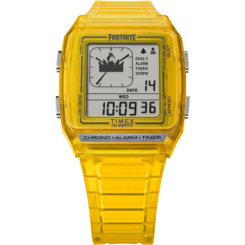 Timex Q Square 21mm Grey Dial Digital Men Watch - TW2W96600X6 Watch Timex