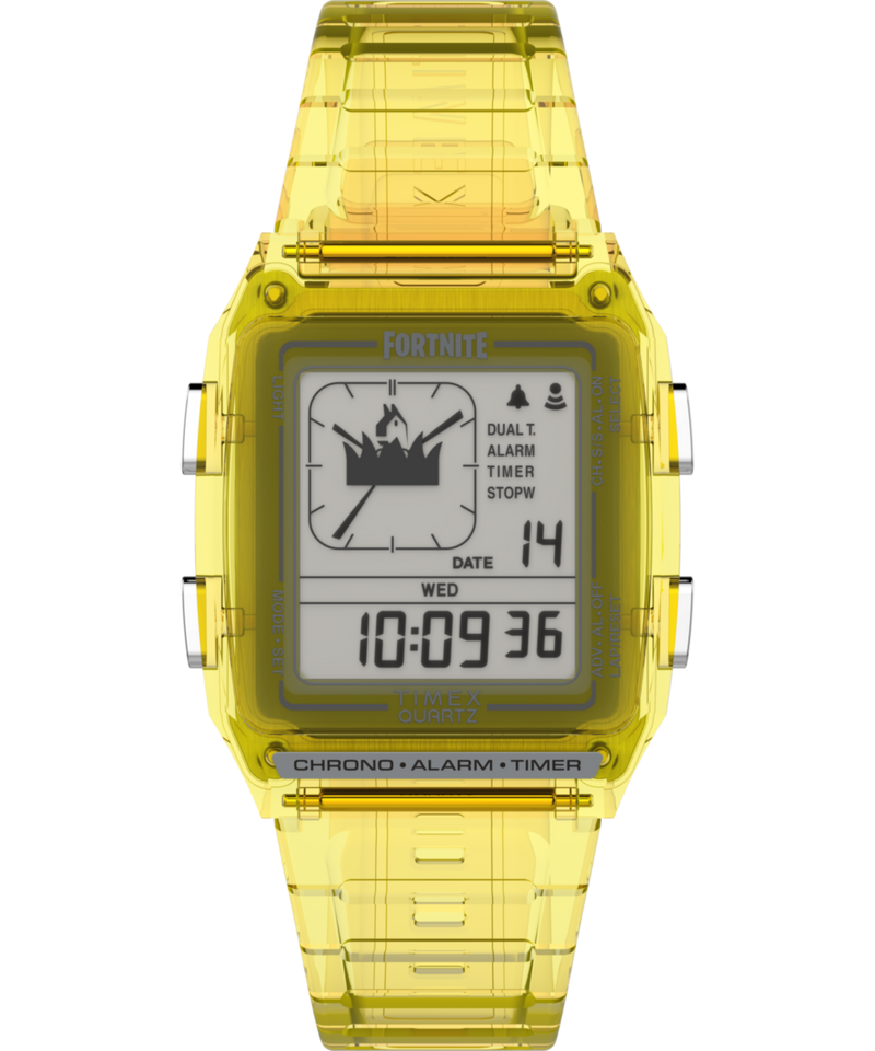 Timex Q Square 21mm Grey Dial Digital Men Watch - TW2W96600X6 Watch Timex
