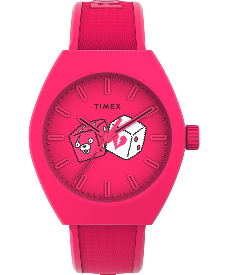 Timex Tonneau 21mm Pink Dial Analog Men Watch - TW2W96800X6 Watch Timex