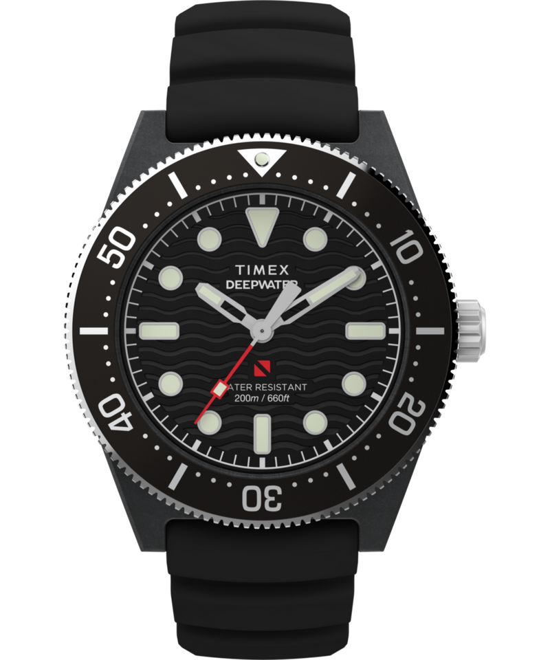 Timex Deepwater Round 43mm Black Dial Analog Men Watch - TW2Y02200UJ Watch Timex