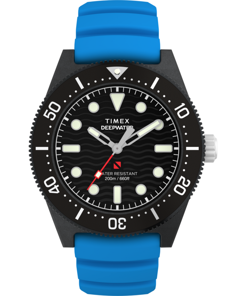 Timex Deepwater Round 43mm Black Dial Analog Men Watch - TW2Y02500UJ Watch Timex