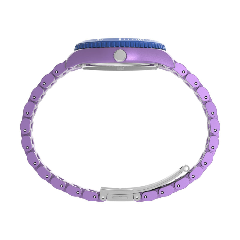 Timex Legacy Round 21mm Purple Dial Analog Women Watch - TW2Y04800UJ Watch Timex