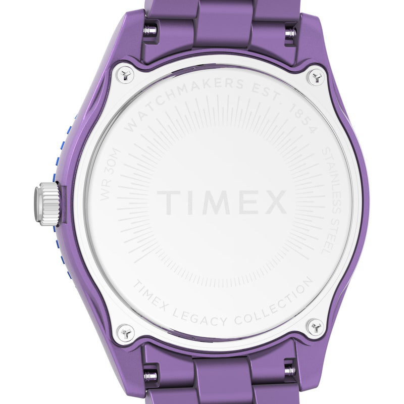 Timex Legacy Round 21mm Purple Dial Analog Women Watch - TW2Y04800UJ Watch Timex