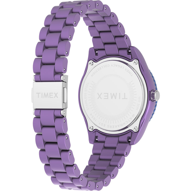 Timex Legacy Round 21mm Purple Dial Analog Women Watch - TW2Y04800UJ Watch Timex