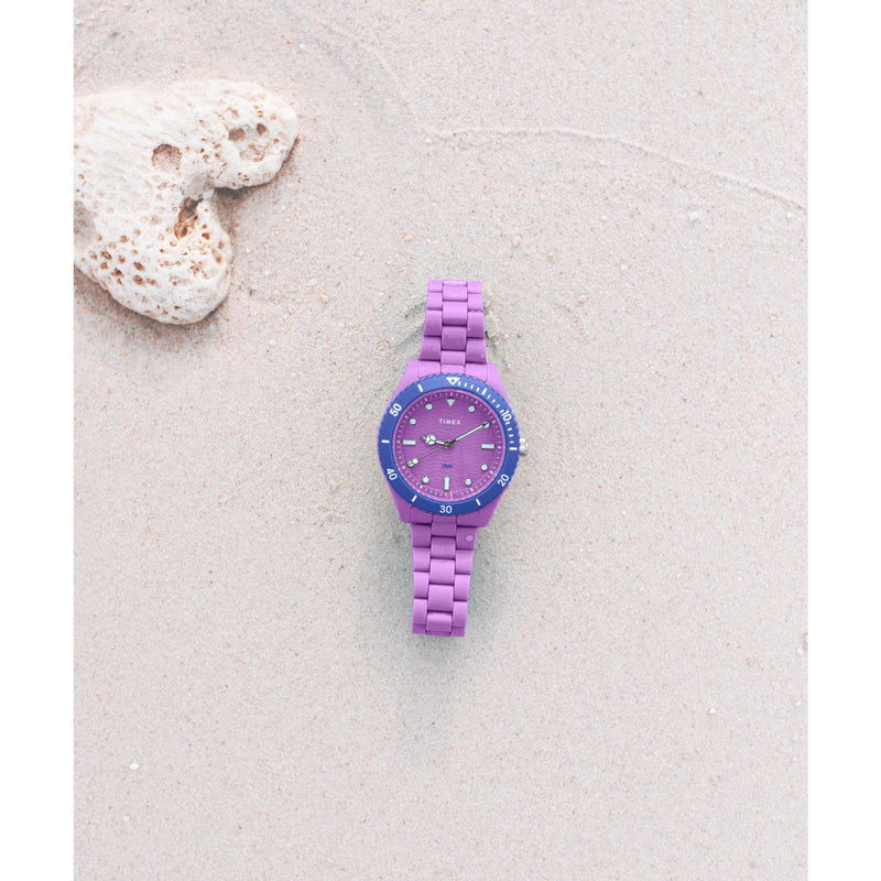 Timex Legacy Round 21mm Purple Dial Analog Women Watch - TW2Y04800UJ Watch Timex