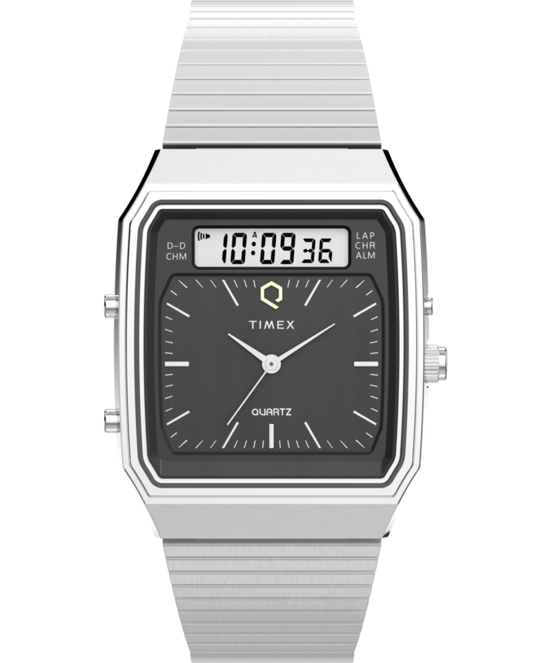 Timex Reissue Rectangle 21mm Black Dial Ana-Digital Men Watch - TW2Y05900UJ Watch Timex