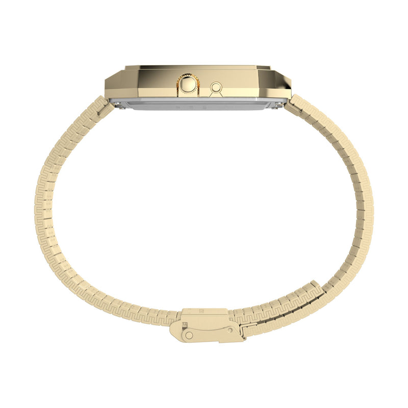 Timex Reissue Rectangle 21mm Champagne Dial Ana-Digital Men Watch - TW2Y06000UJ Watch Timex