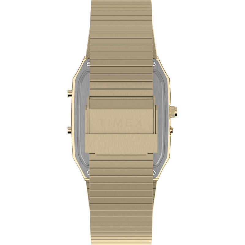 Timex Reissue Rectangle 21mm Champagne Dial Ana-Digital Men Watch - TW2Y06000UJ Watch Timex