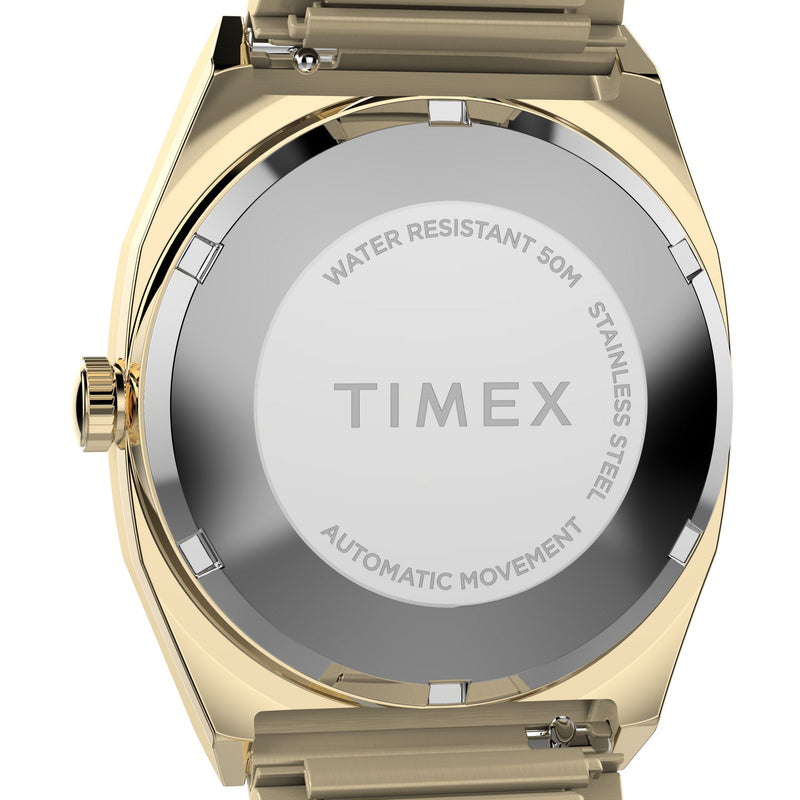 Timex Q Square 21mm Champagne Dial Automatic Men Watch - TW2Y07200UJ Watch Timex