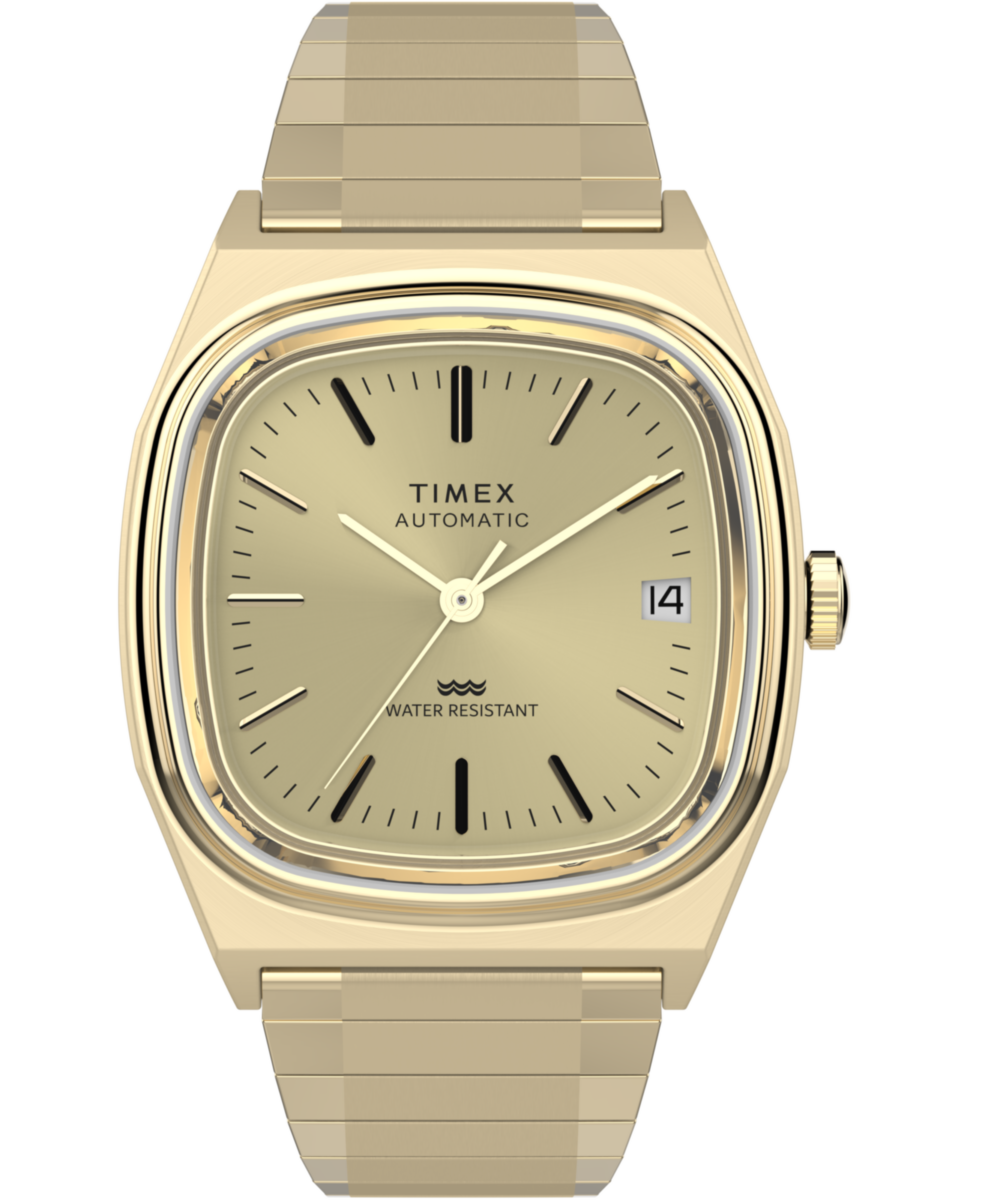 Timex Q Square 21mm Champagne Dial Automatic Men Watch - TW2Y07200UJ