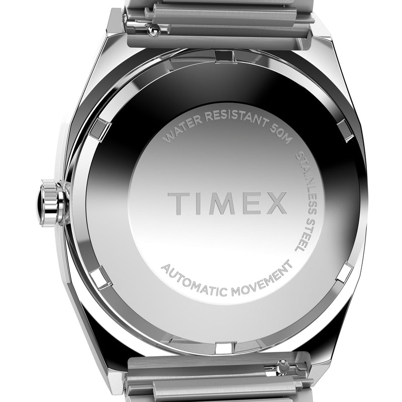 Timex Q Rectangle 21mm Blue Dial Mechanical Automatic Men Watch - TW2Y07400UJ Watch Timex