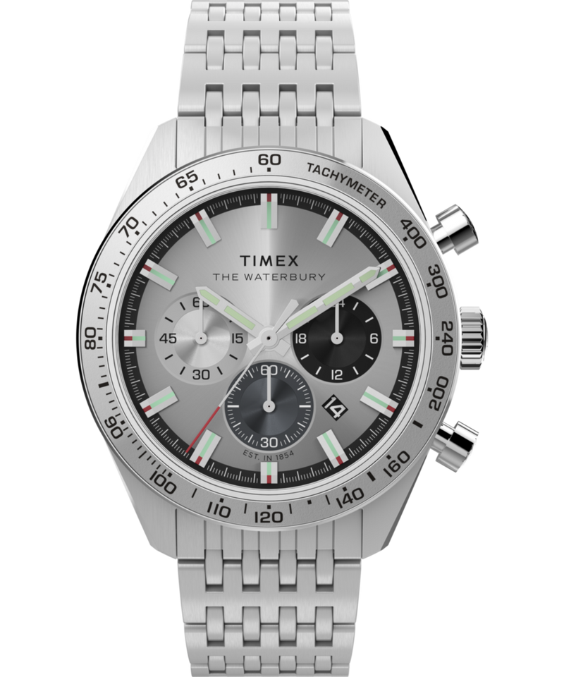 Timex Waterbury Round 21mm Silver Dial Analog Men Watch - TW2Y18700UJ Watch Timex