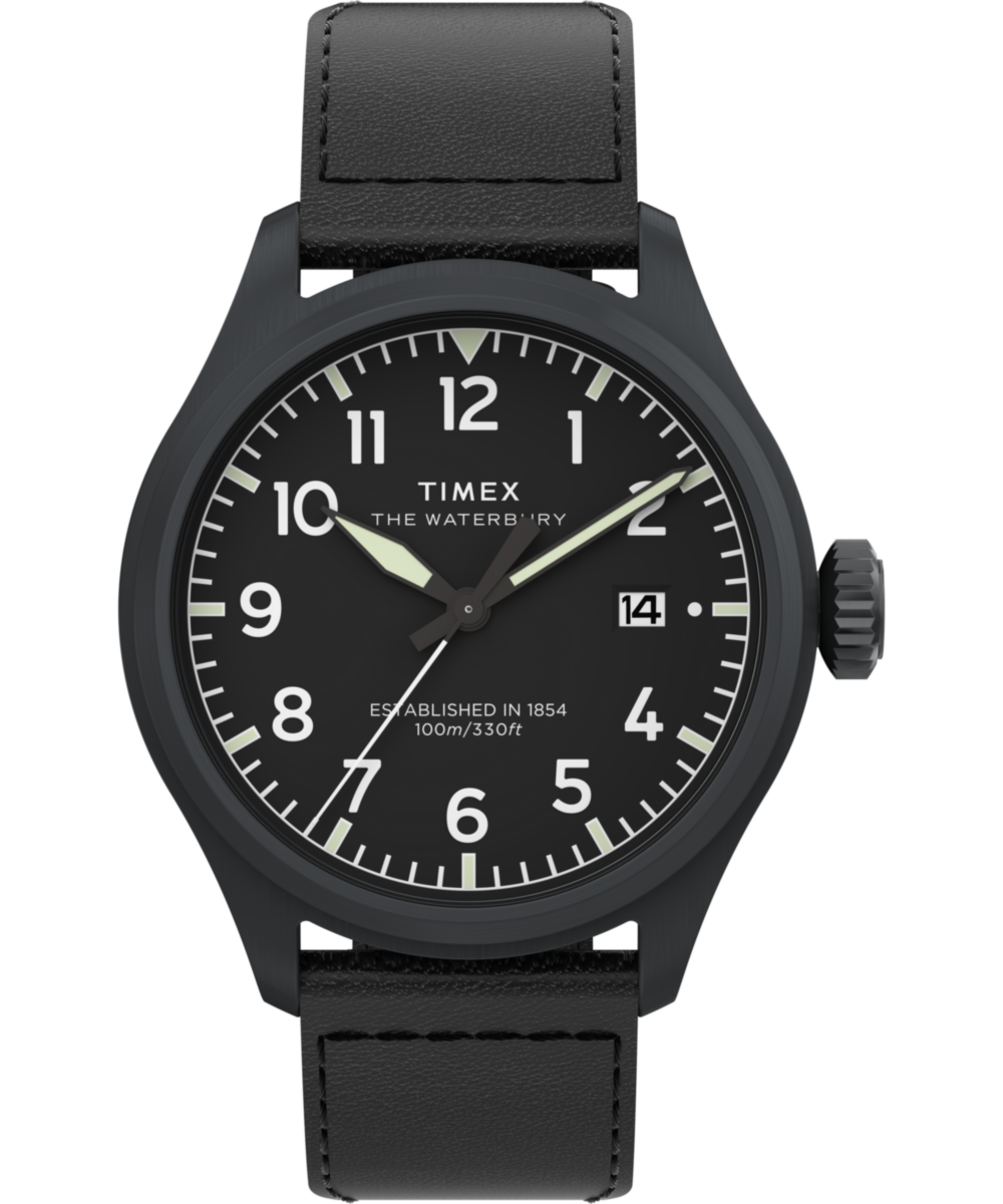 Timex Waterbury Round 21mm Black Dial Analog Men Watch - TW2Y18900UJ