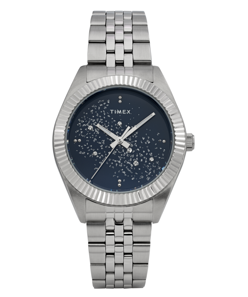 Timex Trend Round 36mm Blue Dial Analog Women Watch - TW2Y20100IK Watch Timex