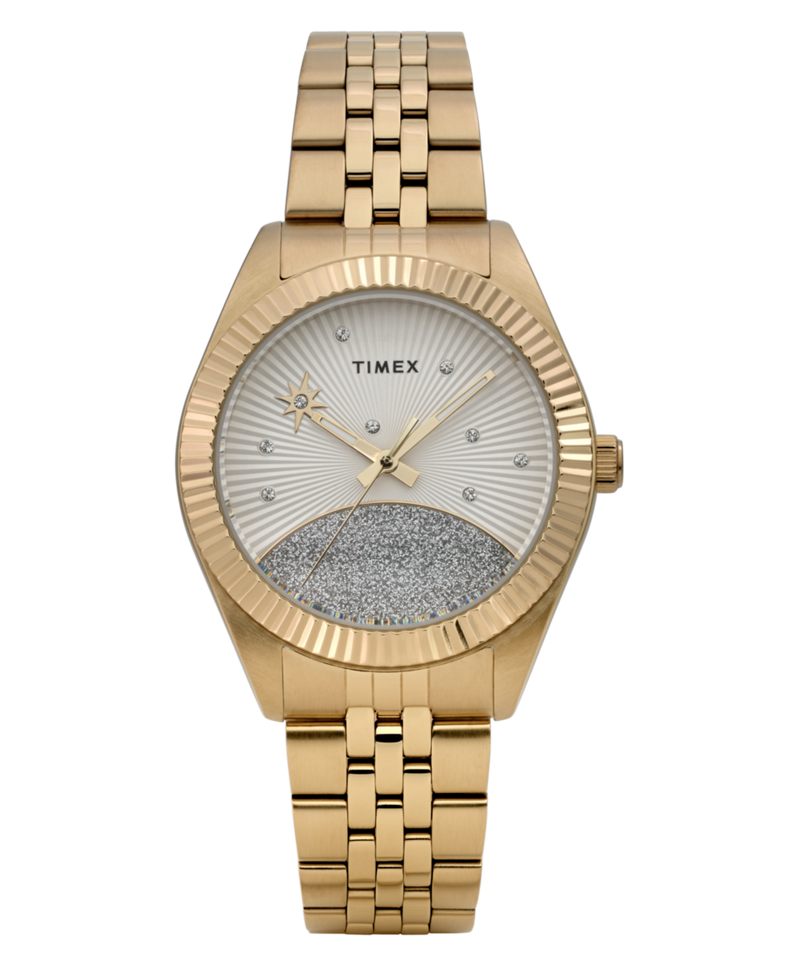 Timex Trend Round 21mm White Dial Analog Women Watch - TW2Y20300IK Watch Timex