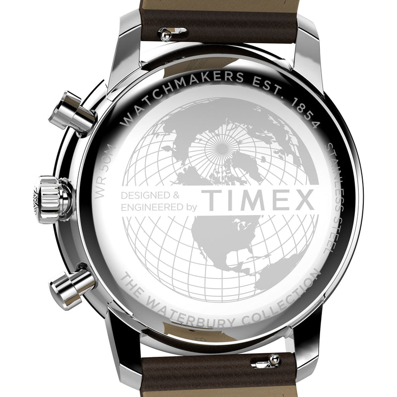 Timex Waterbury Round 41mm Beige Dial Analog Men Watch - TW2Y23500UJ Watch Timex
