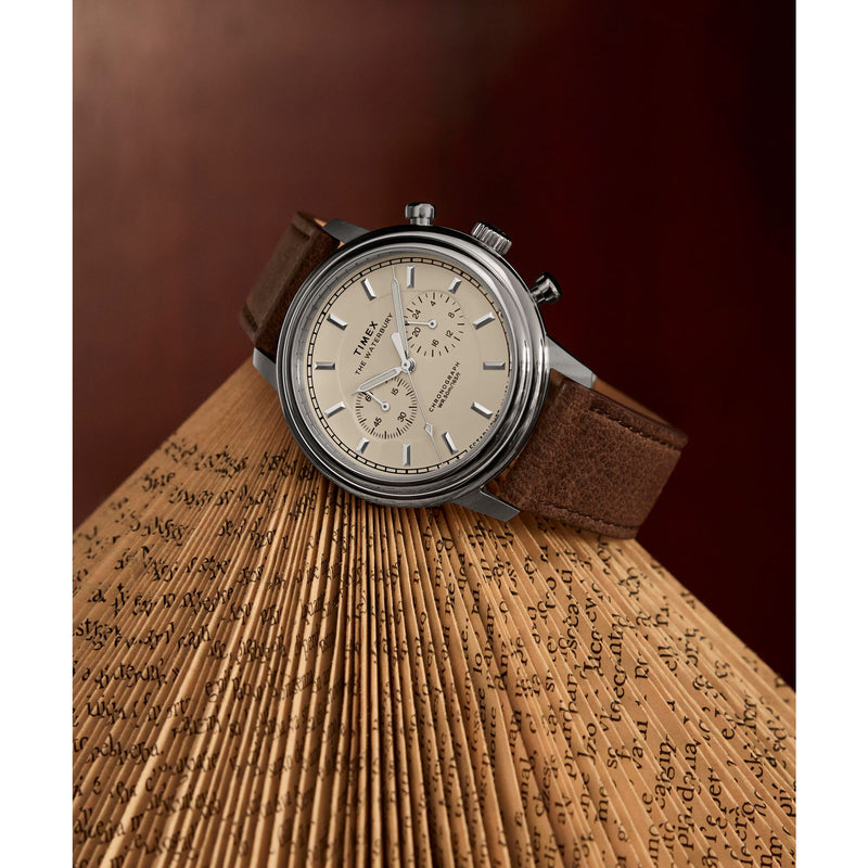 Timex Waterbury Round 41mm Beige Dial Analog Men Watch - TW2Y23500UJ Watch Timex
