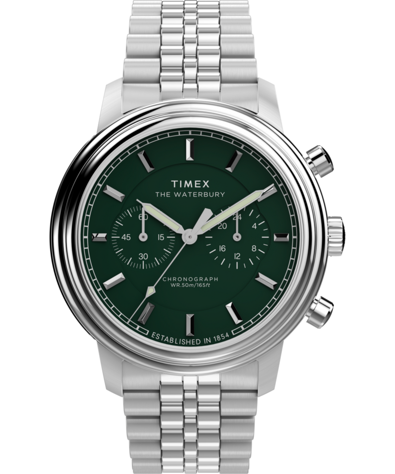 Timex Waterbury Round 41mm Green Dial Analog Men Watch - TW2Y23600UJ Watch Timex