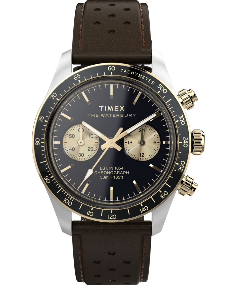 Timex Waterbury Round 21mm Black Dial Analog Men Watch - TW2Y24100UJ