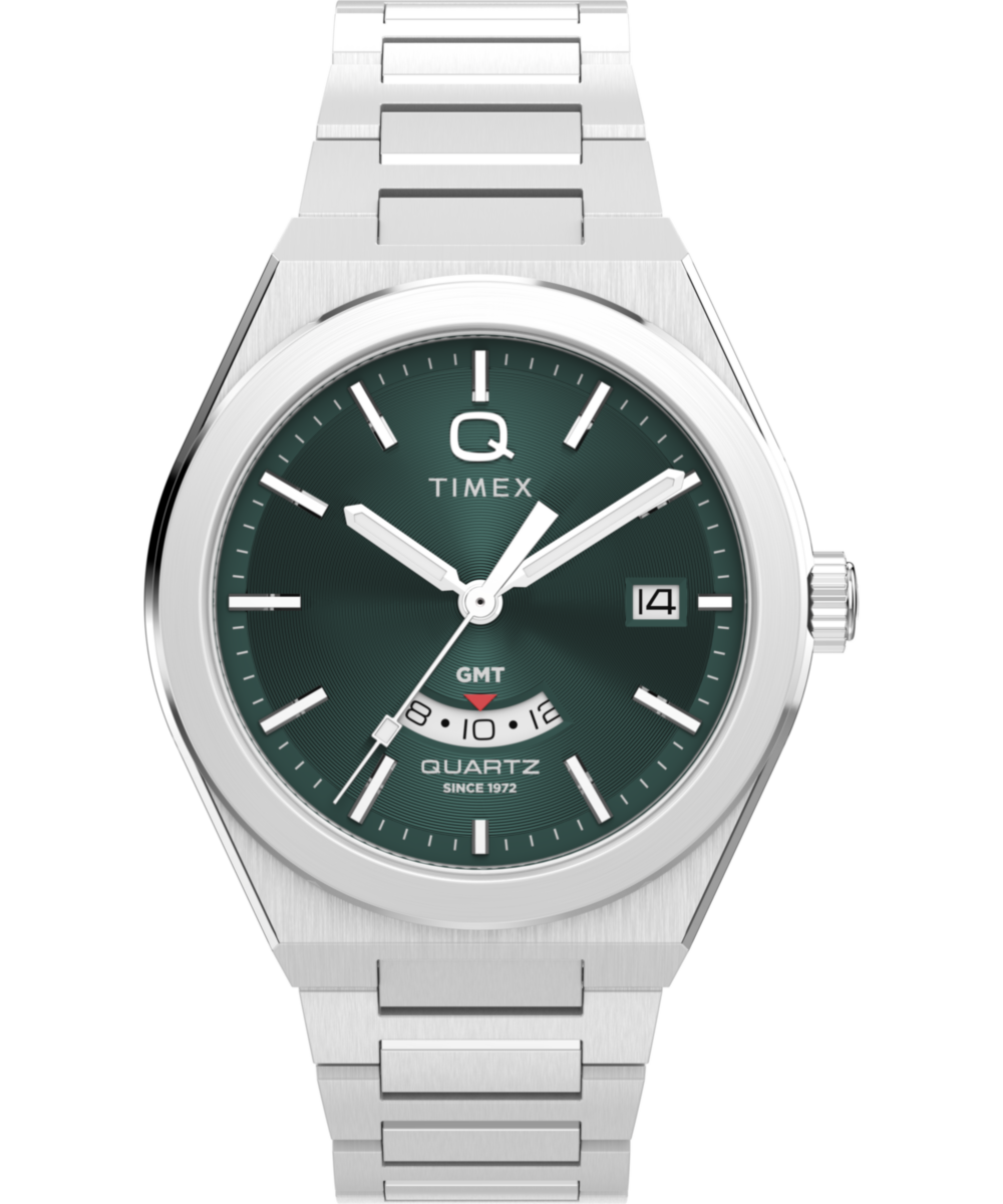 Timex Q Round 39mm Green Dial Analog Men Watch - TW2Y24800UJ
