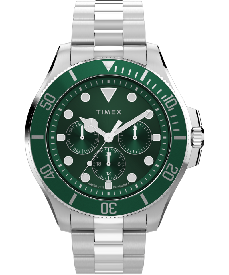 Timex Harborside Coast Round 43mm Green Dial Analog Men Watch - TW2Y33200UJ Watch Timex