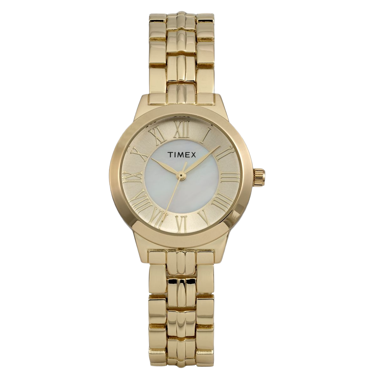 Timex Main Street Round 30mm Gold Dial Analog Women Watch - TW2Y38600JQ