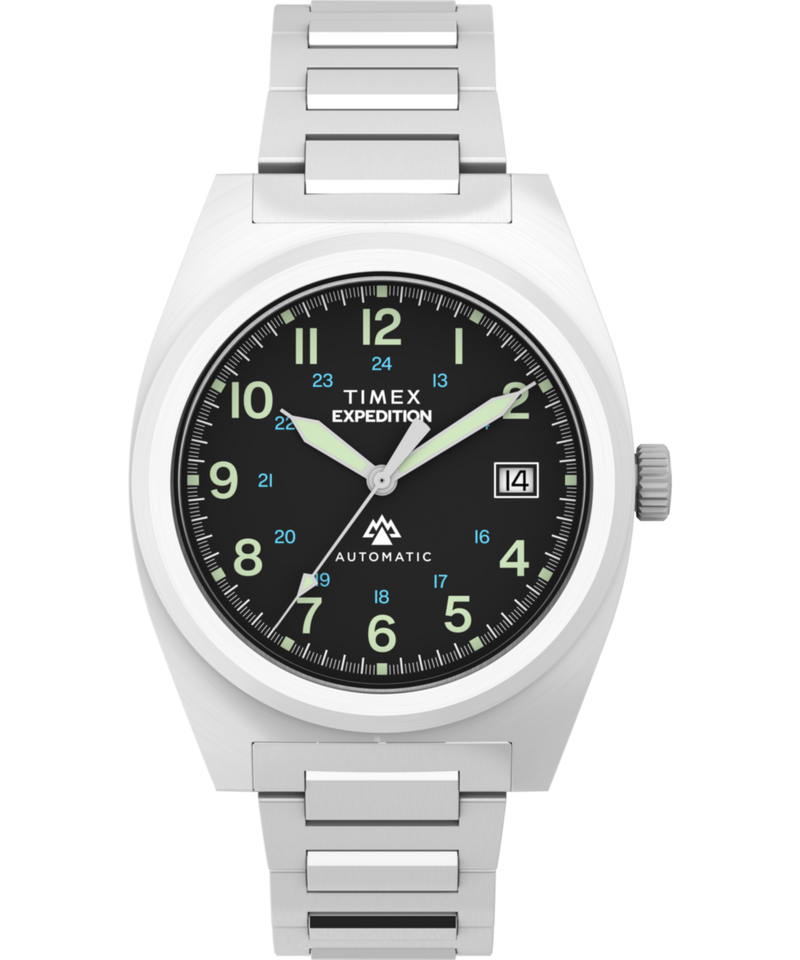 Timex Capstone Round 21mm Black Dial Mechanical Automatic Men Watch - TW2Y39600UJ Watch Timex