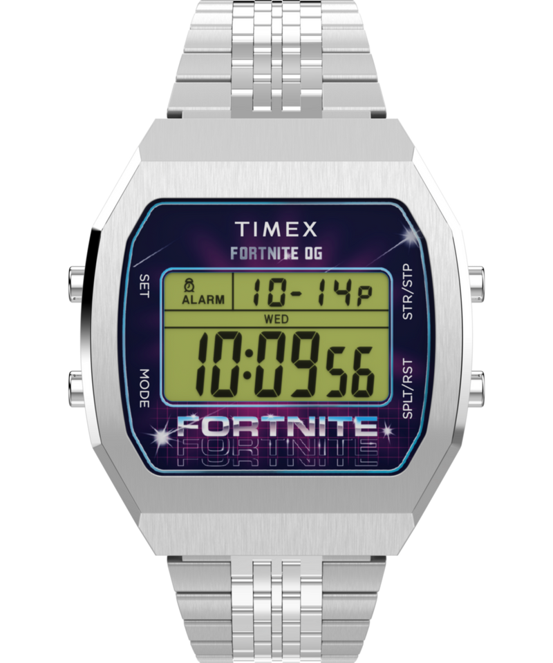 Timex x Fortnite T80 Rectangle Dial Digital Watch Watch Timex