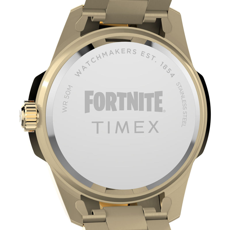 Timex x Fortnite Essex Round Black Dial Quartz Analog Watch Watch Timex