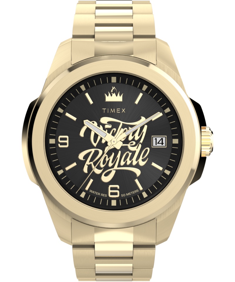 Timex x Fortnite Essex Round Black Dial Quartz Analog Watch Watch Timex