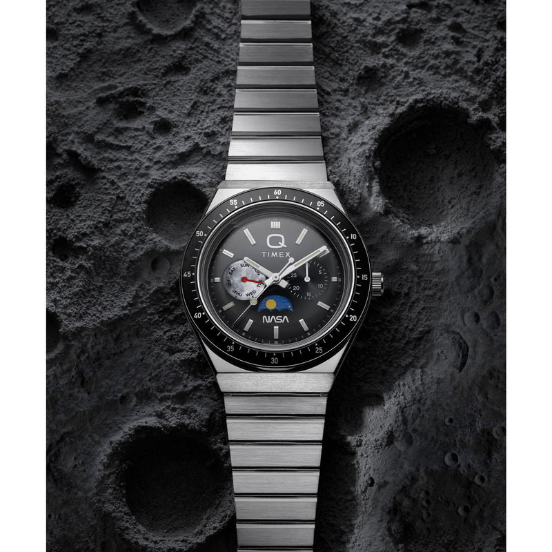 Q Timex NASA 40mm Stainless Steel Bracelet Watch - TW2Y56700UJ Watch Timex
