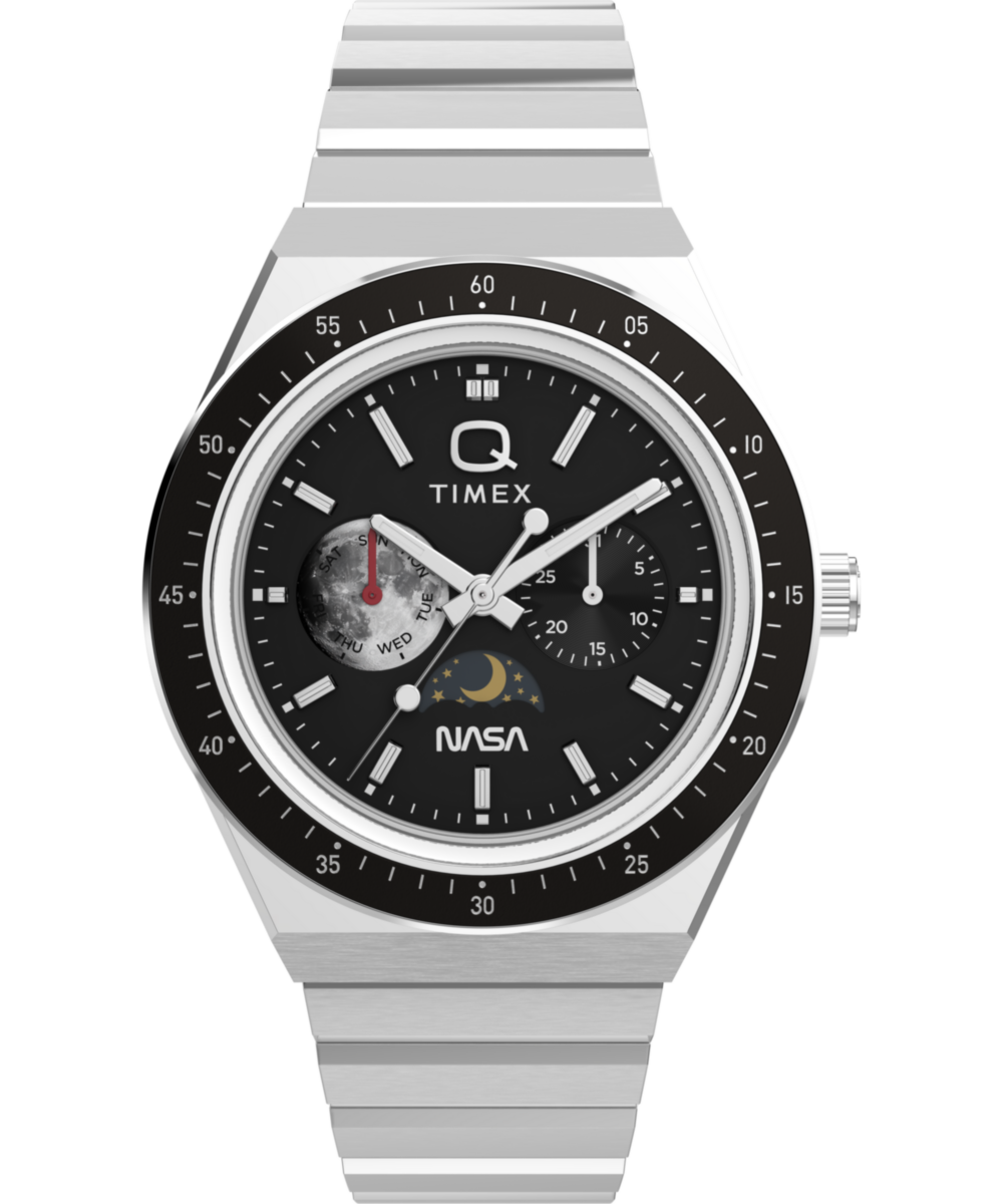 Q Timex NASA 40mm Stainless Steel Bracelet Watch - TW2Y56700UJ