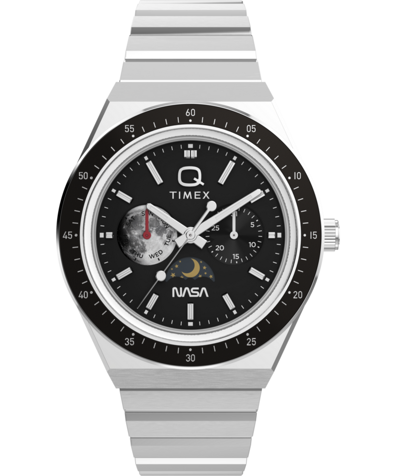 Q Timex NASA 40mm Stainless Steel Bracelet Watch - TW2Y56700UJ Watch Timex