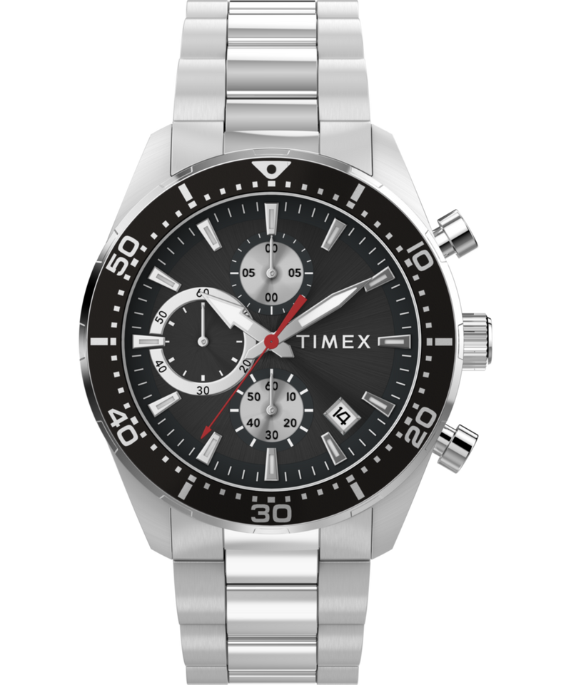 Timex Trend Round 42mm Black Dial Analog Men Watch - TW2Y56900UJ Watch Timex