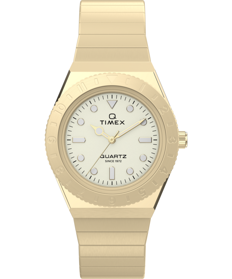 Timex Q Sport Round 30mm Beige Dial Analog Women Watch - TW2Y57500UJ Watch Timex