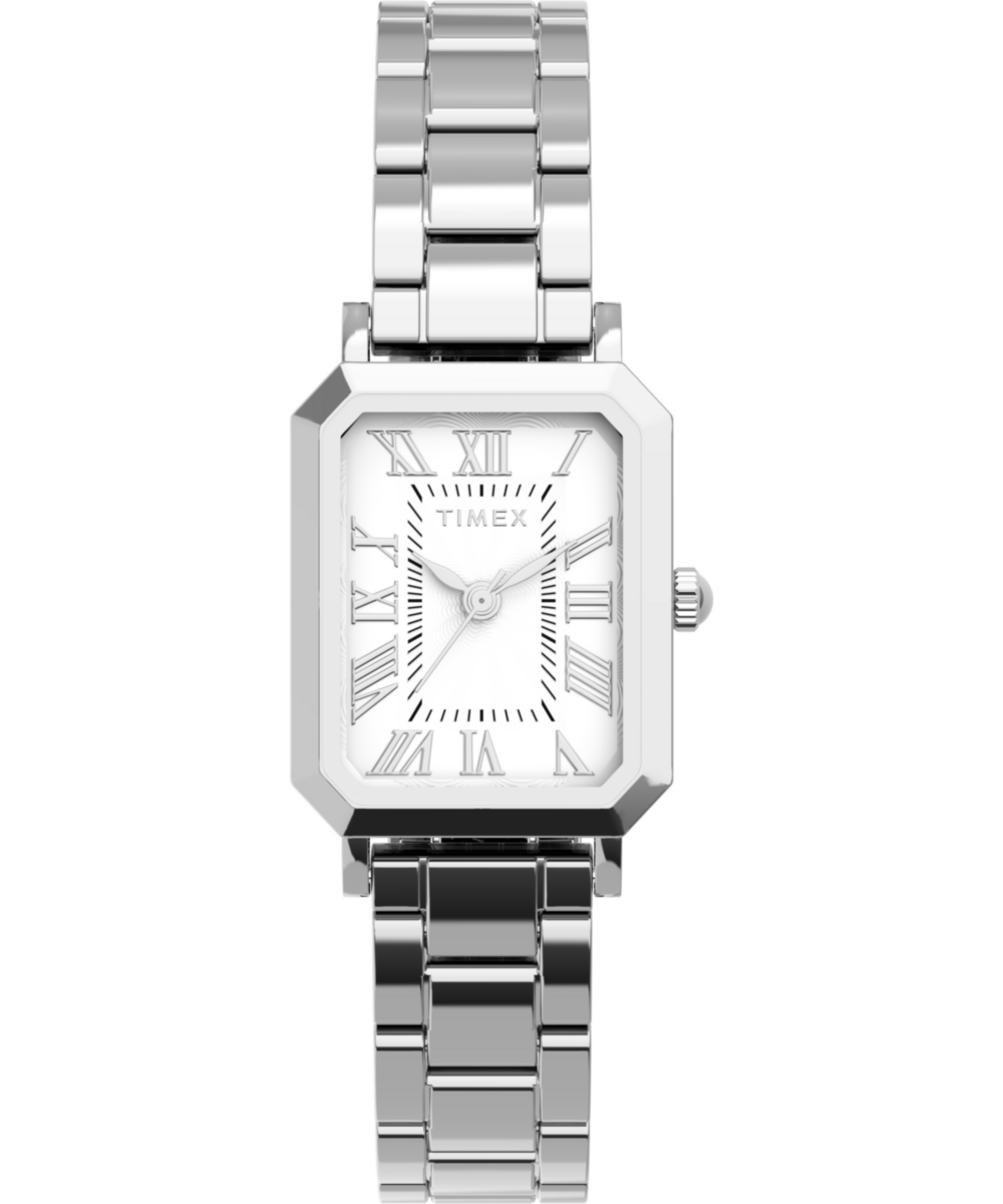 Timex Trend Rectangle 21mm White Dial Analog Women Watch - TW2Y57900UJ