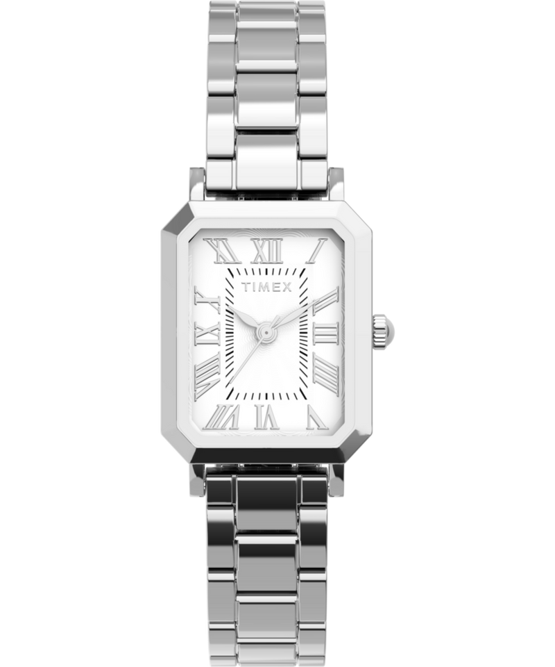 Timex Trend Rectangle 21mm White Dial Analog Women Watch - TW2Y57900UJ Watch Timex