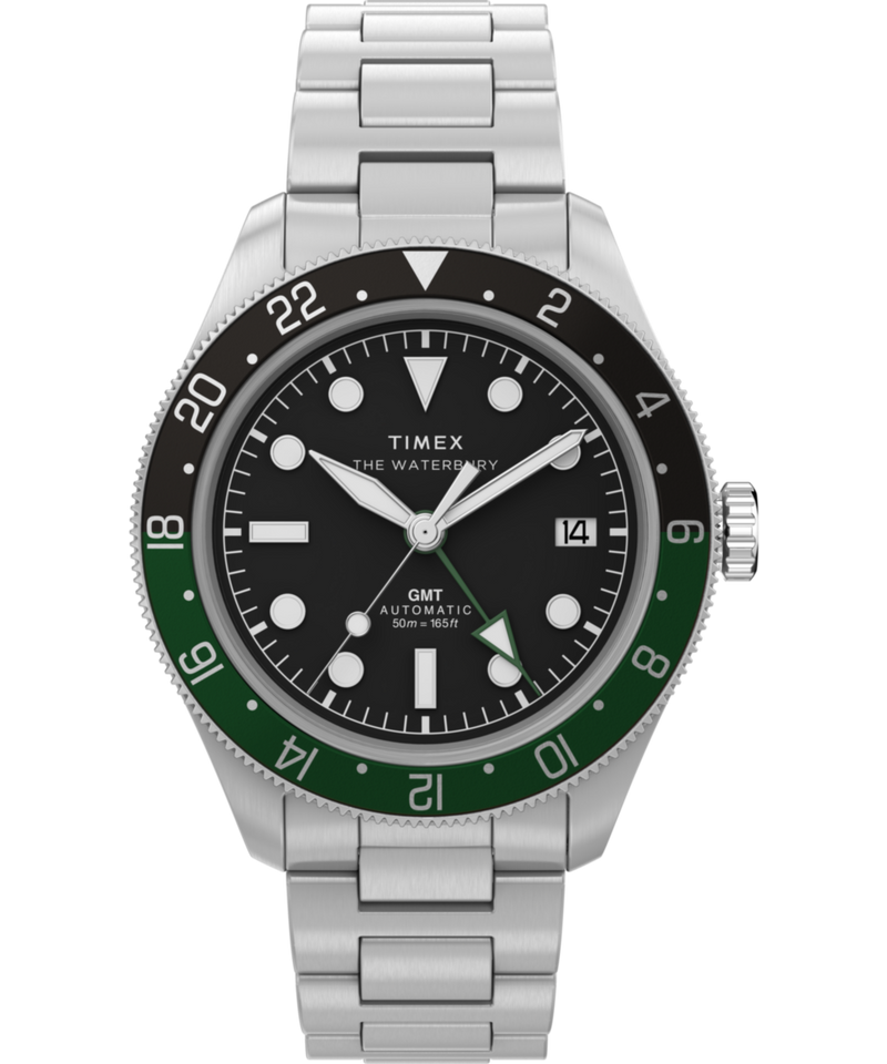 Timex Waterbury Round 42mm Black Dial Mechanical Automatic Men Watch - TW2Y60800UJ Watch Timex
