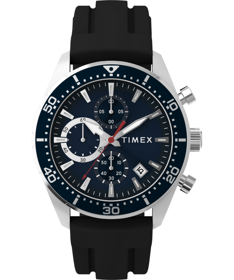 Timex Trend Round 42mm Blue Dial Analog Men Watch - TW2Y62300UJ Watch Timex