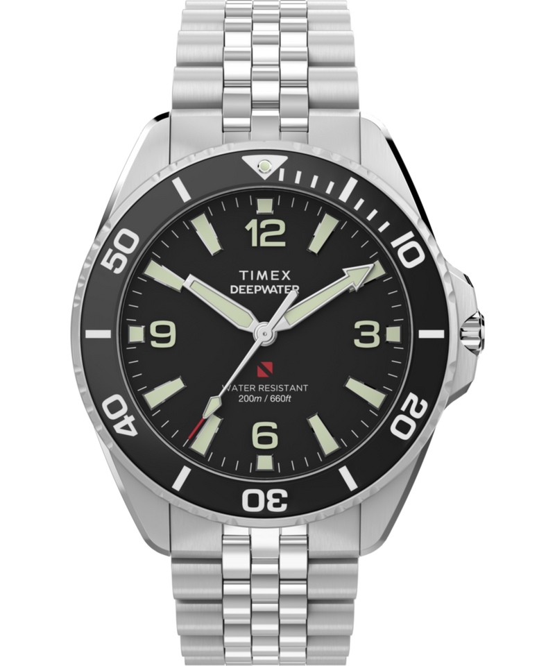 Timex Deepwater Arctic Round 41mm Black Dial Analog Men Watch - TW2Y64500IK Watch Timex