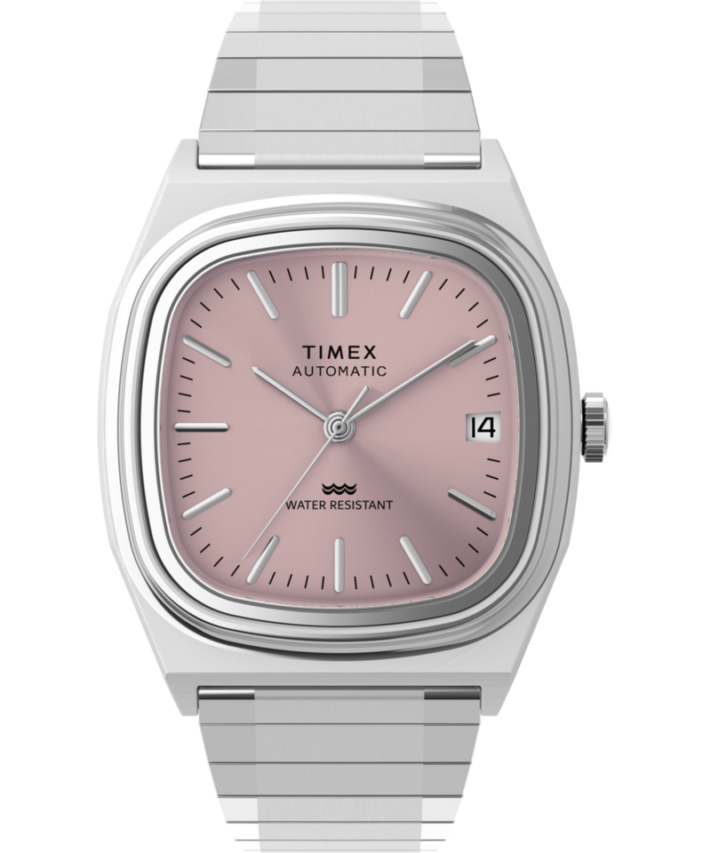 Timex Square 34mm Pink Dial Mechanical Automatic Men Watch - TW2Y66800IK Watch Timex