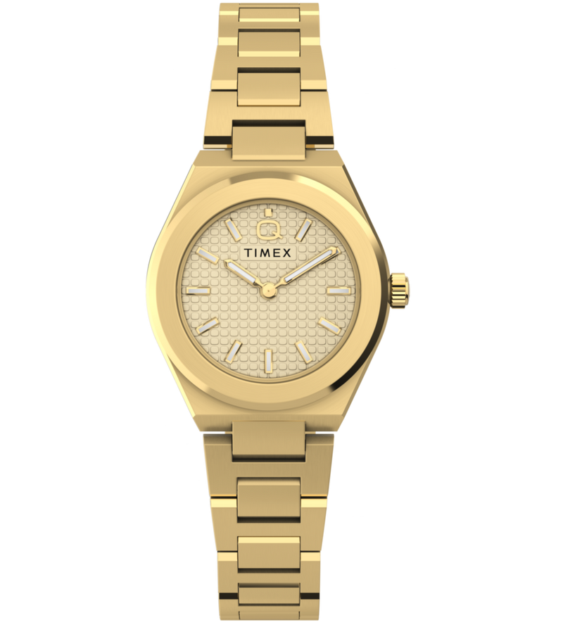 Timex Q Round 24mm Gold Dial Analog Women Watch - TW2Y68300UJ Watch Timex