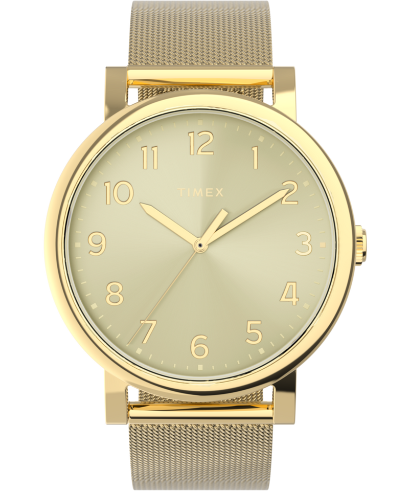 Timex Round 38mm Gold Dial Analog Women Watch - TW2Y68900UJ Watch Timex